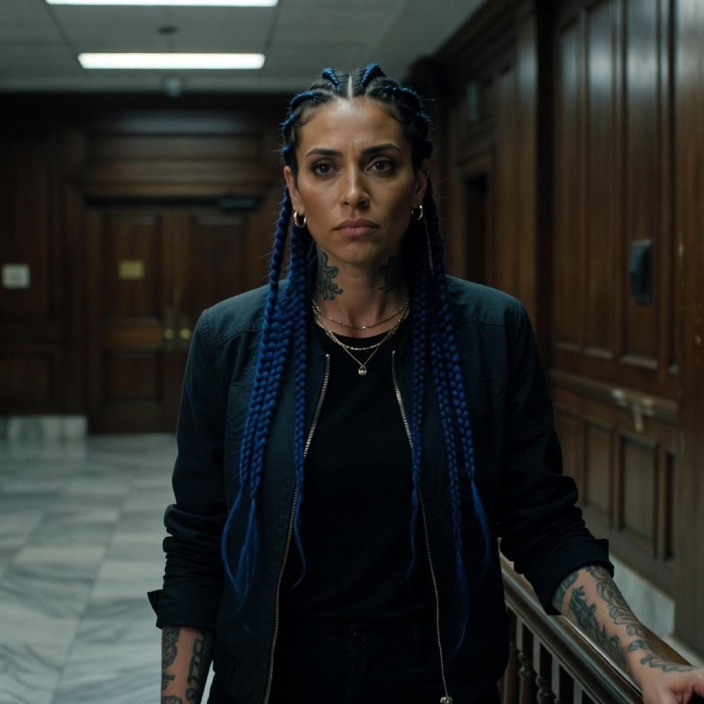 Chrisean Rock, reality television personality and rapper, shown in a news portrait reflecting recent legal issues.