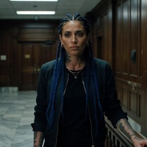 Chrisean Rock, reality television personality and rapper, shown in a news portrait reflecting recent legal issues.