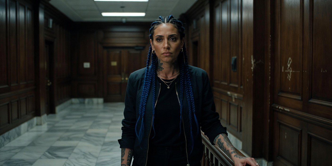 Chrisean Rock, reality television personality and rapper, shown in a news portrait reflecting recent legal issues.